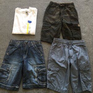 Boy Size 10/12 Clothing Lot 4x Pieces Bulk Summer Denim Camo Outdoor Cargo